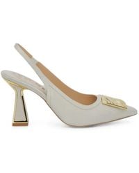Kat Maconie - Katia Logo-Plaque Slingback Pumps - Lyst