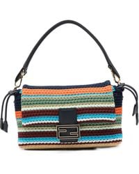 Fendi - Medium Mamma Baguette Striped Tote Bag - Lyst