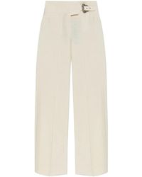 Versace Jeans Couture - Baroque Buckle Trousers - Lyst