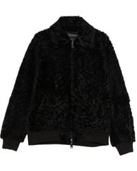 P.A.R.O.S.H. - Lamb-Fur Zip-Up Bomber Jacket - Lyst