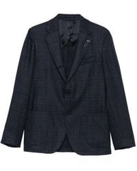 Lardini - Kariertes Sakko Mit Aufgesetzten Taschen - Lyst
