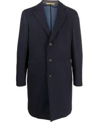 Canali - Single-breasted Wool Overcoat - Lyst