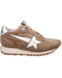 Golden Goose - Marathon Tobacco Suede Sneakers - Lyst