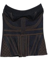 Zimmermann - Corded Denim Corset - Lyst