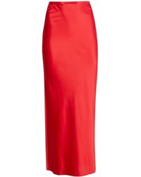Fleur du Mal - Satin Maxi Skirt - Lyst