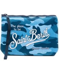 MC2 Saint Barth - Aline Camouflage Zip Clutch Bag - Lyst