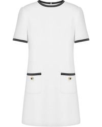 Moschino - Contrasting-Trim Mini Dress - Lyst