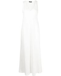 Voz - Vestido largo con cuello en V - Lyst