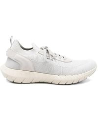 BOSS - Motion Sneakers With Knitted Uppers And Leather Trims - Lyst