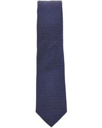 Emporio Armani - Cravate En Soie À Pois - Lyst
