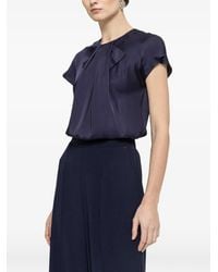 Nissa - Geplooide Blouse - Lyst