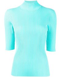 Enfold - Short-sleeve Rib-knit Top - Lyst