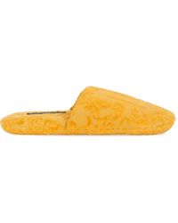 Dolce & Gabbana - Slipper mit Logo-Stickerei - Lyst
