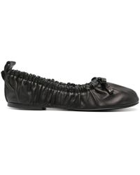 Acne Studios - Leather Ballerina Shoes - Lyst