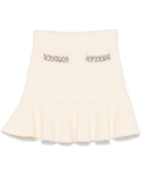 Self-Portrait - Self Portrait Crystal Mini Skirt - Lyst