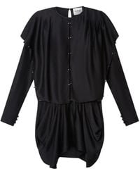 Isabel Marant - Crystal-Embellished Ruffled Mini Dress - Lyst