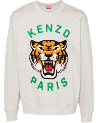 KENZO - Sweatshirt Mit Lucky Tiger-Stickerei - Lyst
