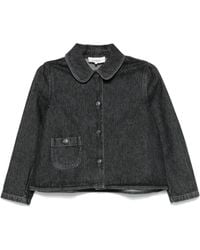 Ba&sh - Organic Cotton Cropped Denim Jacket - Lyst