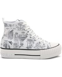 Karl Lagerfeld - X Jorge Parra High-Top-Sneakers - Lyst