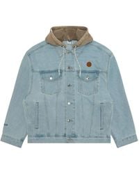 Aape By A Bathing Ape - Hooded Denim Jacket - Lyst