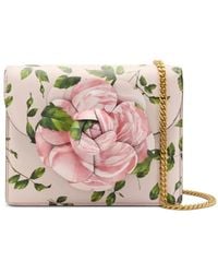 Oscar de la Renta - Flower-Detailing Crossbody Bag - Lyst