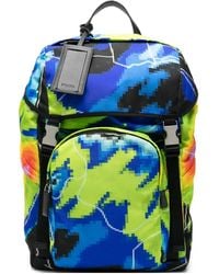 Prada - Rucksack Mit Pixel-Print - Lyst