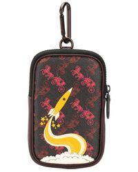 COACH Cartera con estampado completo - Negro