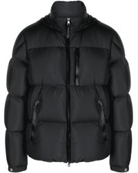 Moncler - Besbre Leather-trim Puffer Jacket - Lyst