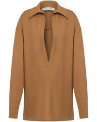 Philosophy Di Lorenzo Serafini - Blusa Con Scollo A V - Lyst
