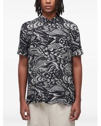 Osklen - Overhemd Met Abstract Patroon En Korte Mouwen - Lyst