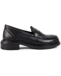 SERGIO MORETTI FIRENZE - Leather Penny Loafers - Lyst