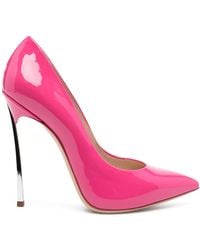 Casadei - Blade 120Mm Patent Leather Pumps - Lyst