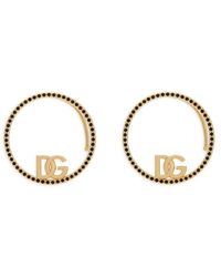 Dolce & Gabbana - Dg-Logo Embellished Earrings - Lyst