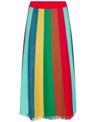 Simon Miller - Alita Fringed Midi Skirt - Lyst
