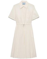 Prada - Vestido de manga corta - Lyst