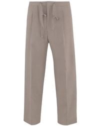 BOSS - Drawstring Pleat Trousers - Lyst