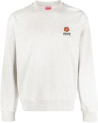 KENZO - Sweatshirt mit Logo-Stickerei - Lyst