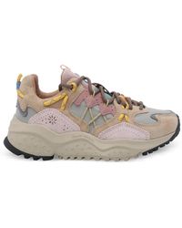 Flower Mountain - Yamabushi Suede-Panelled Sneakers - Lyst