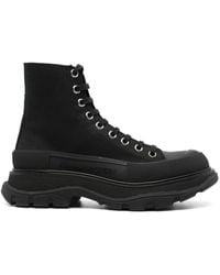 McQueen - Tread Slick Canvas Boot - Lyst