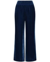 Maliparmi - Velvet Straight-Leg Trousers - Lyst