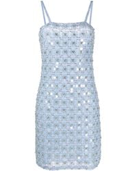 P.A.R.O.S.H. - Ginny Rhinestone-Embellished Mini Dress - Lyst