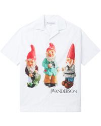 JW Anderson - Gnome Trio Katoenen Overhemd Met Print - Lyst