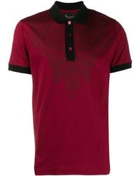 Billionaire - Crest Print Polo Shirt - Lyst