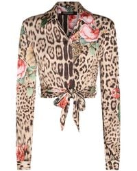 Roberto Cavalli - Rock Mit Leoparden-Print - Lyst