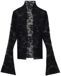 Gcds - Flared Blouse Met Kant - Lyst