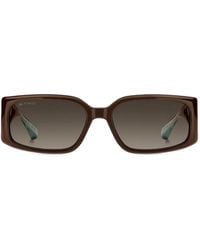 Etro - Cut-Out Rectangular Sunglasses - Lyst