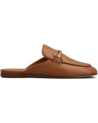 Tod's - Logo-Plaque Mules - Lyst