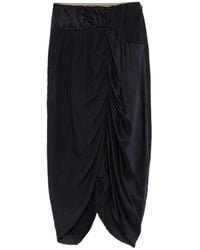 Ziggy Chen - Midi-Rok Met Ruches - Lyst
