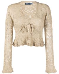 Polo Ralph Lauren - Long-sleeved Pointelle-knit Cardigan - Lyst