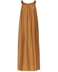 Loulou de Saison - Kika ツイストネック ギャザーマキシドレス - Lyst